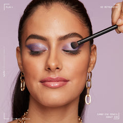 Donut Lilac application demonstrates creamy blendable color as all-in-one shadow and liner