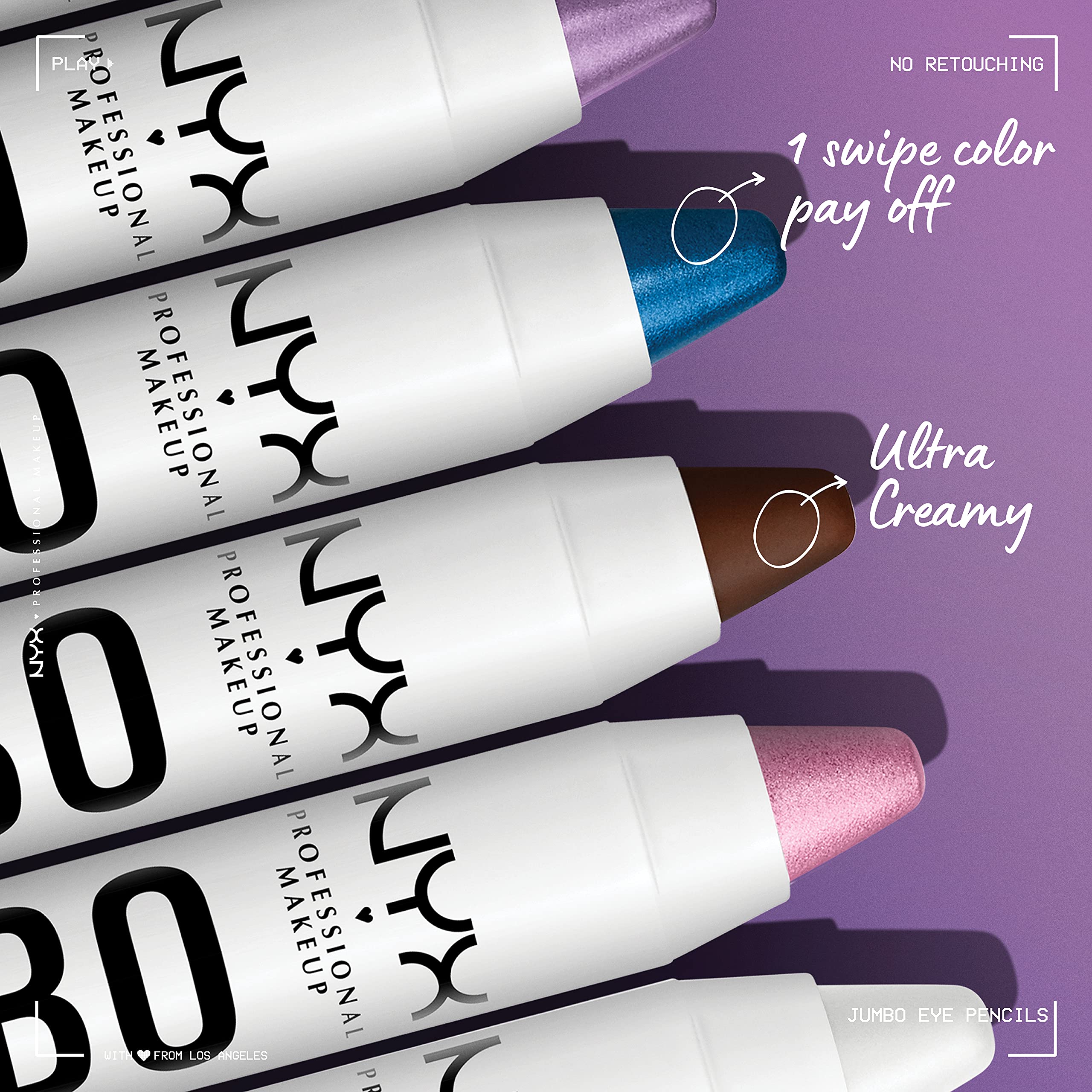 Waterline application with NYX Jumbo Eye Pencil Iced Mocha for precise color