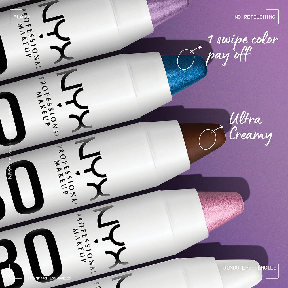 Waterline application with NYX Jumbo Eye Pencil Iced Mocha for precise color