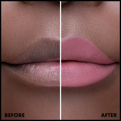 NYX Labial XXL Mate Strip'd Down, aplicador cremoso para tono uniforme.