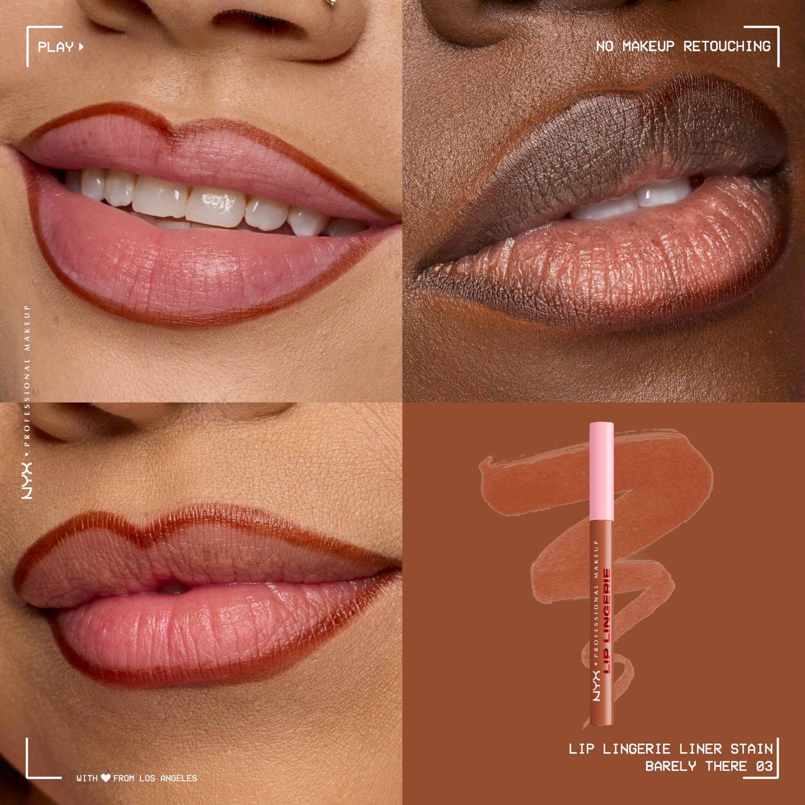 Lip Lingerie de NYX: tinta resistente al agua para labios sin transferencia.