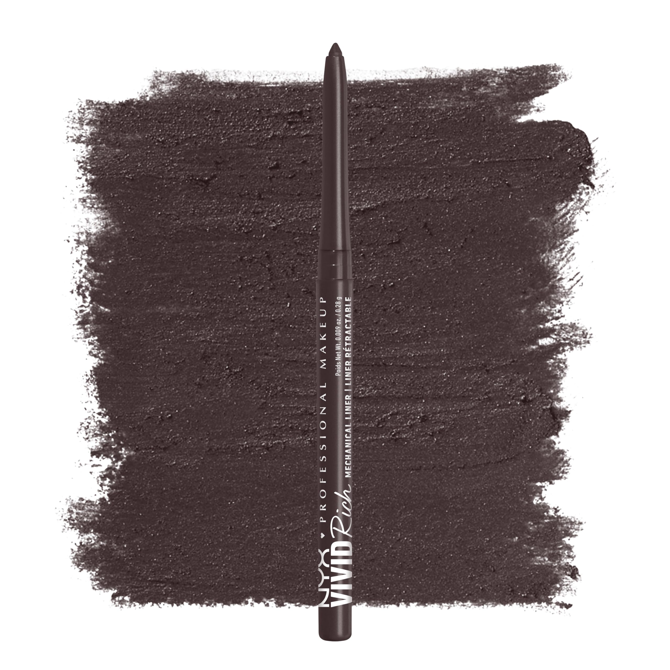 NYX Lapiz Ojos Mecánico Vivid Rich Smokin Topaz para delineado preciso y duradero