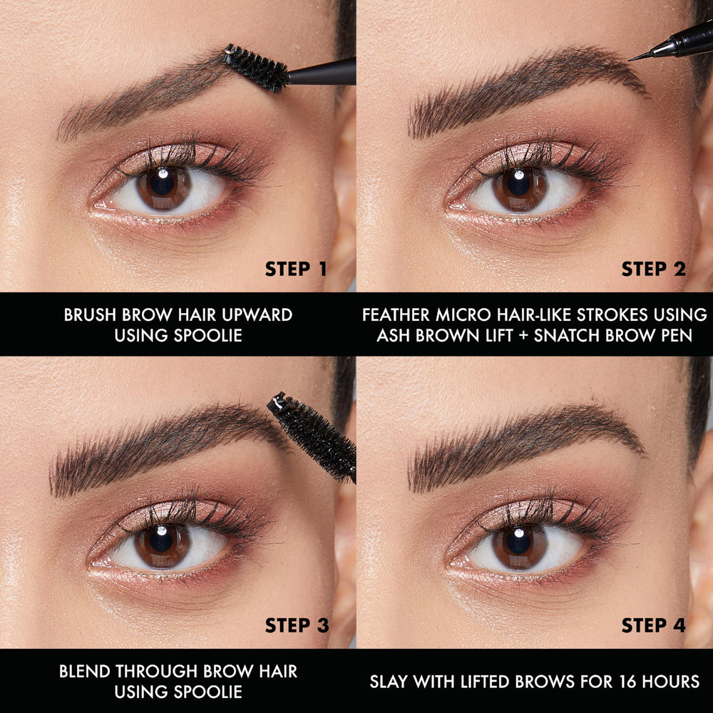 Lift & Snatch: densidad de cejas controlada para zonas dispersas.