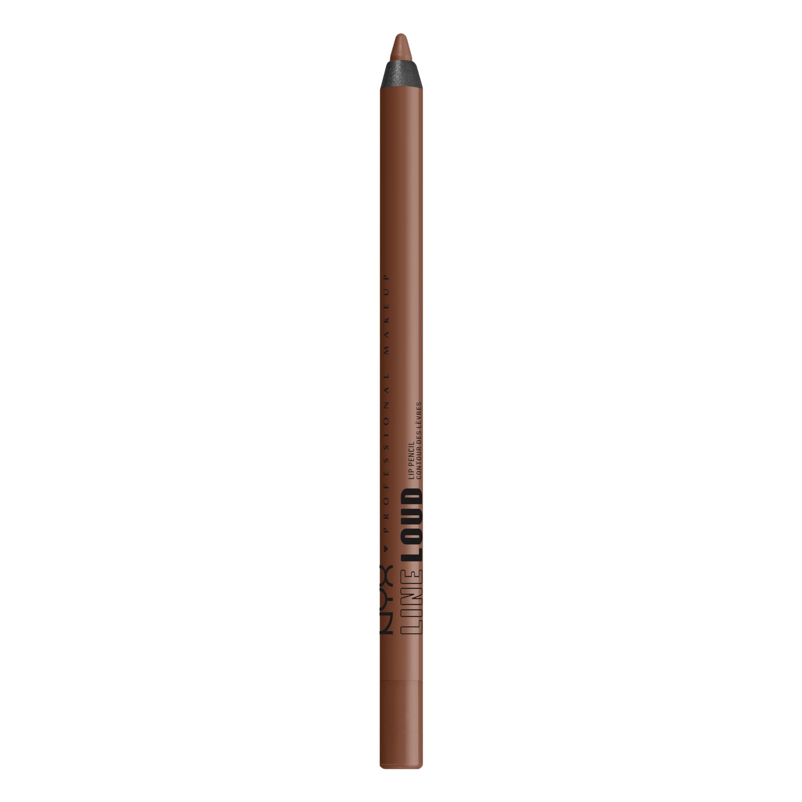 NYX Line Loud Lip Liner in Total Baller glides smoothly for precise, longwear lip definition
