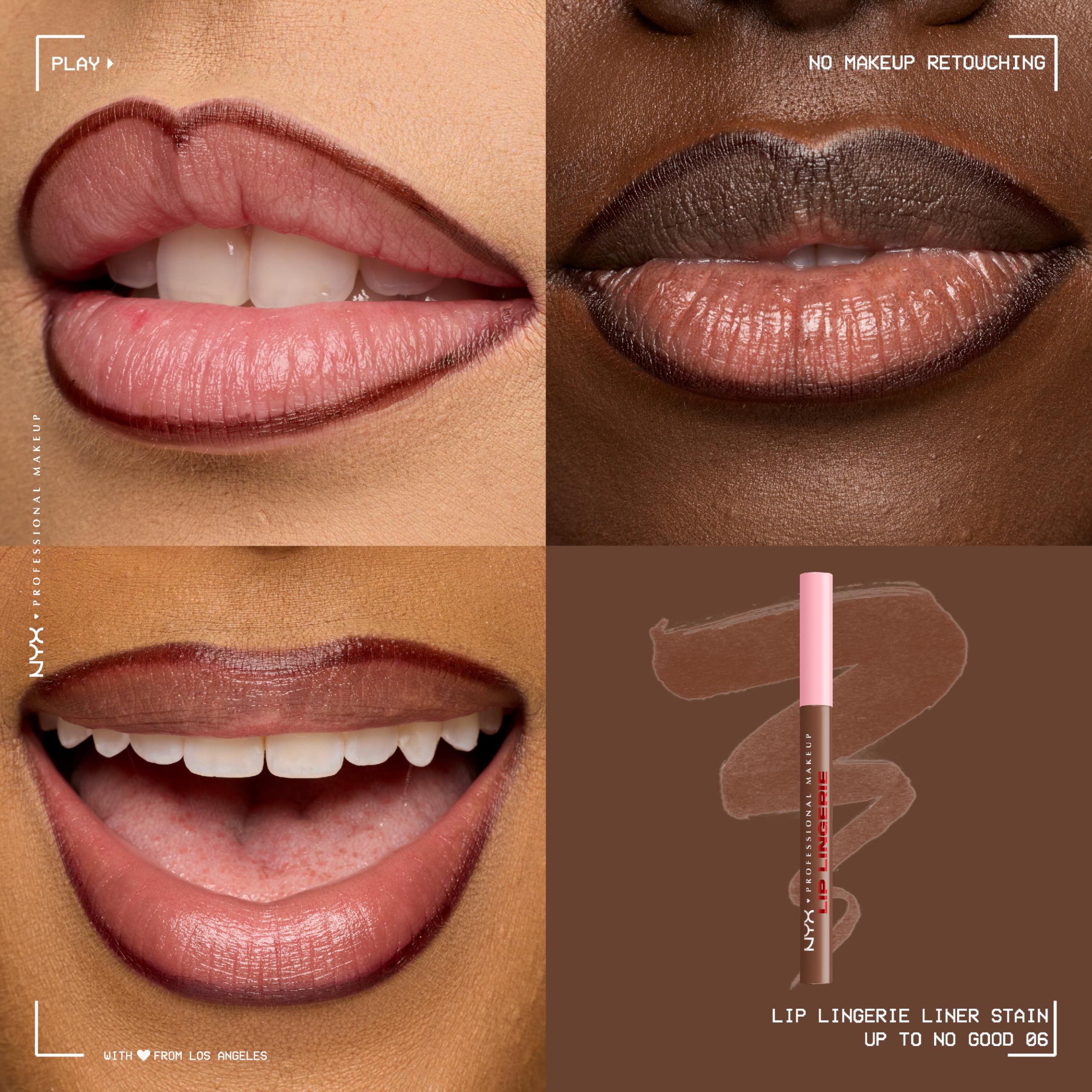 NYX Lip Lingerie delineador-labios-contorno mejora definición sin sangrado.