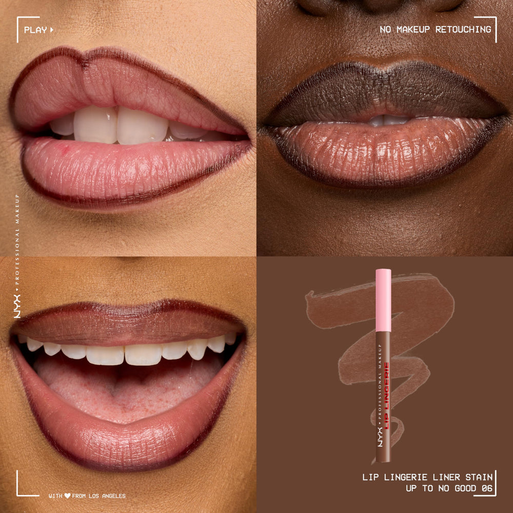 NYX Lip Lingerie delineador-labios-contorno mejora definición sin sangrado.