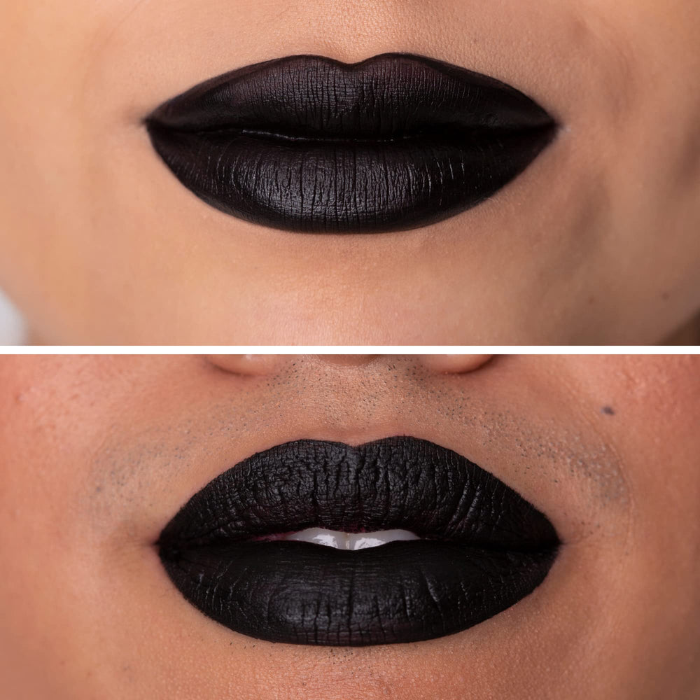 NYX Lip Lingerie XXL Matte Naughty Noir applicator for precise contour