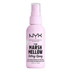 NYX Marshmellow: frasco de niebla mate para fijar maquillaje durante todo el día.