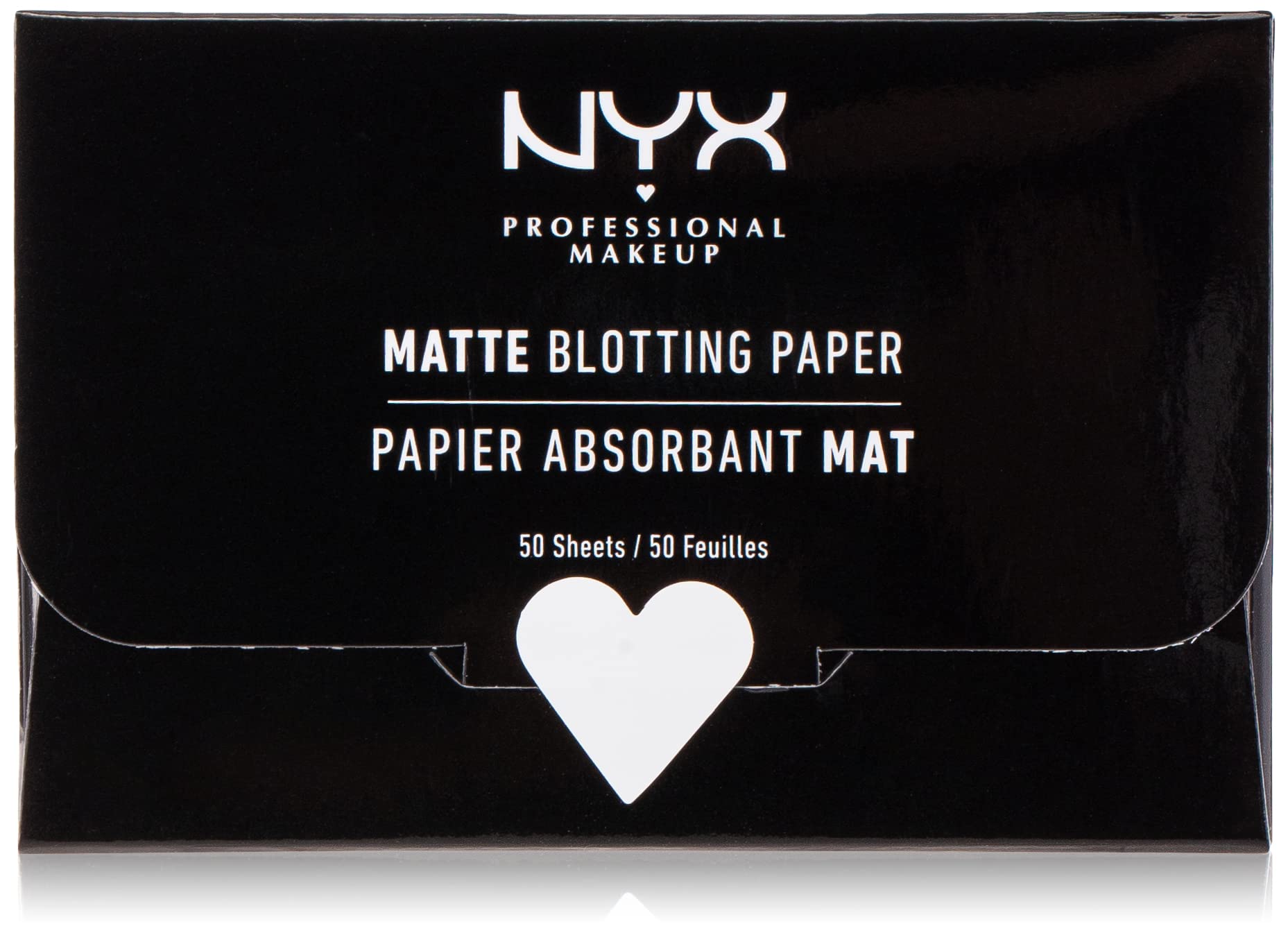 NYX Matte Blotting Paper absorbs oil for a shine-free look.