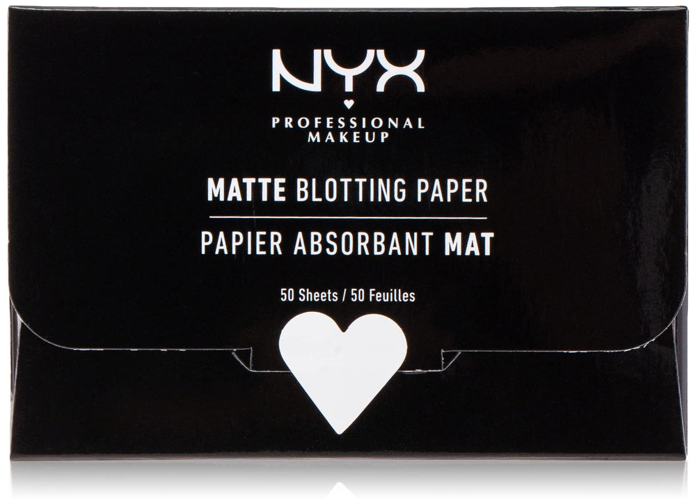 NYX Matte Blotting Paper absorbs oil for a shine-free look.