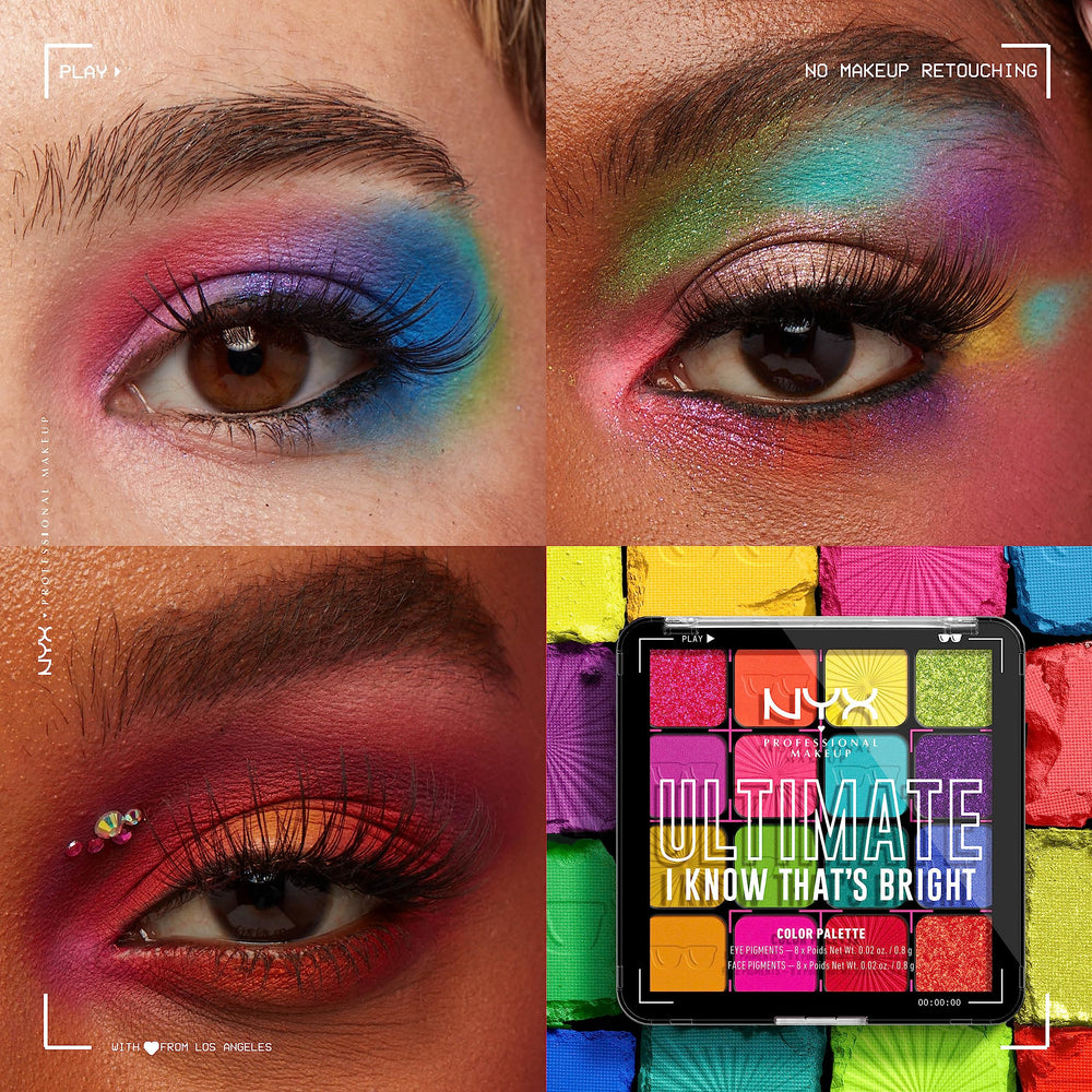 Paleta NYX Vegana: embalaje reciclado y pigmentos potentes.