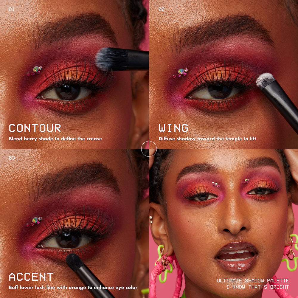 Paleta Vegana NYX: prueba de color de larga duración.