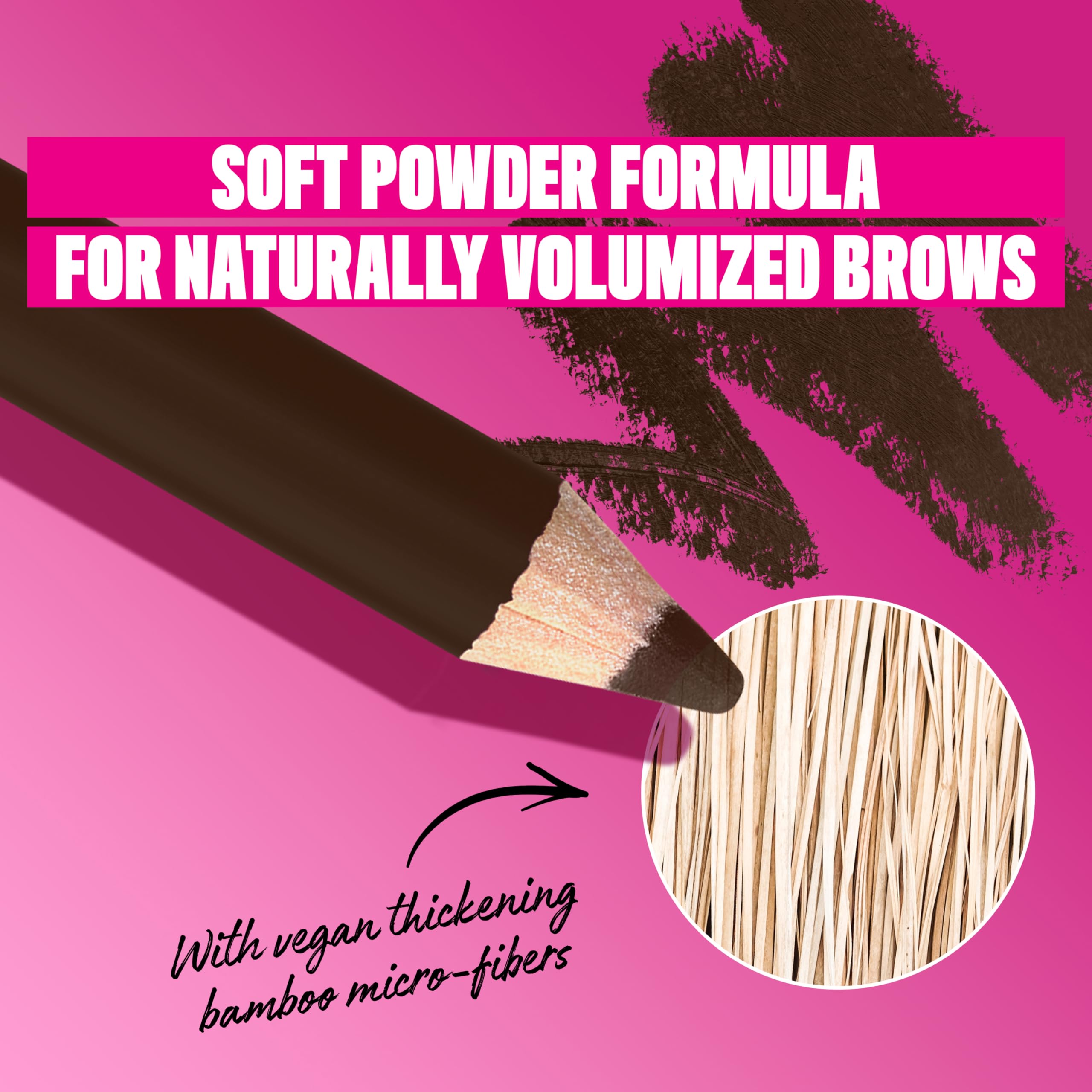 NYX Powder Louder Brow Pencil applies hair-like strokes for feathered brows.