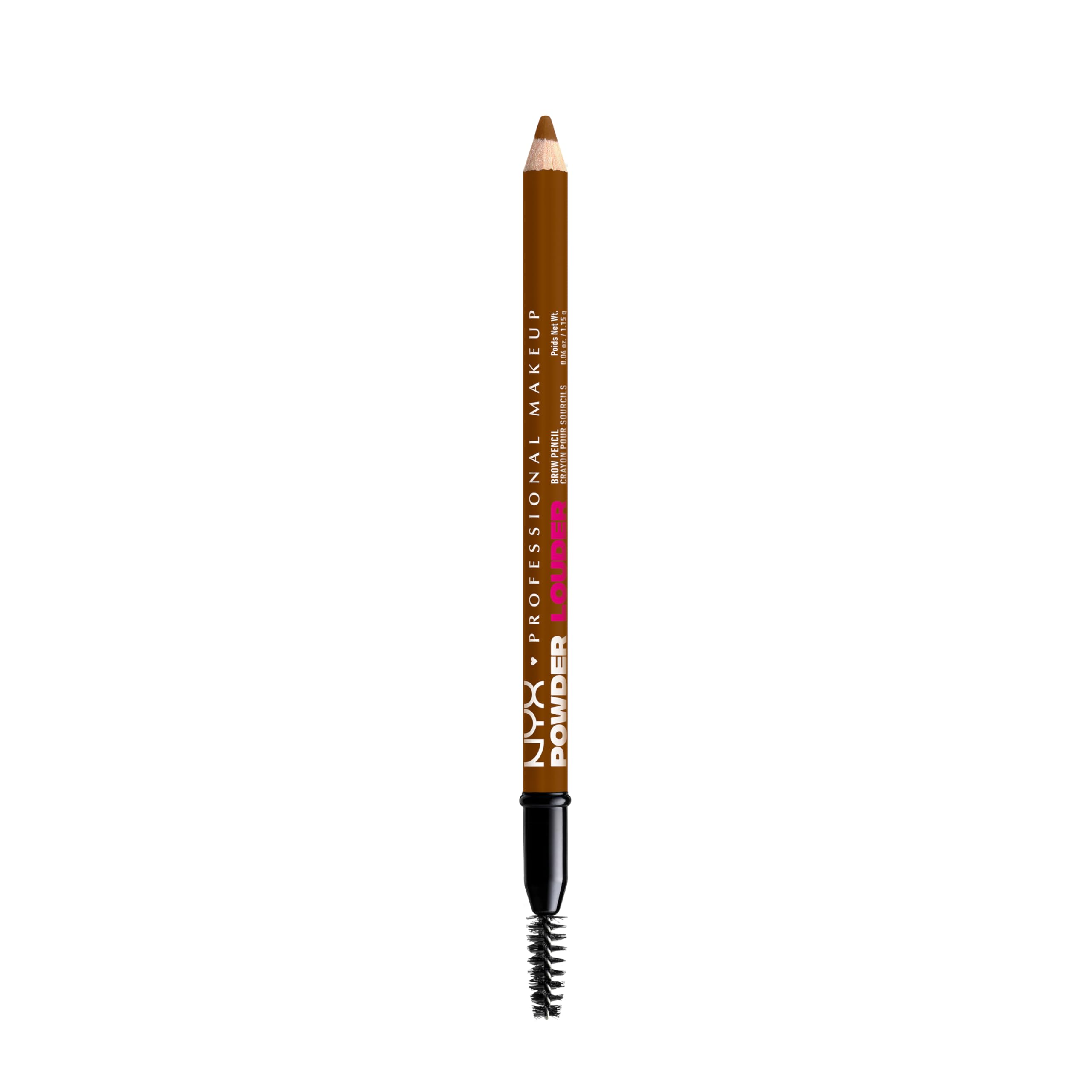 NYX Powder Louder Brow Pencil Auburn compact for quick, portable brow shaping