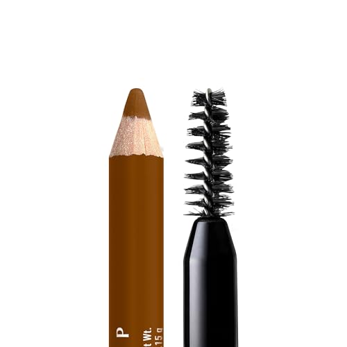 Texture detail highlighting bamboo fiber thickening in NYX Powder Louder Brow Pencil Auburn