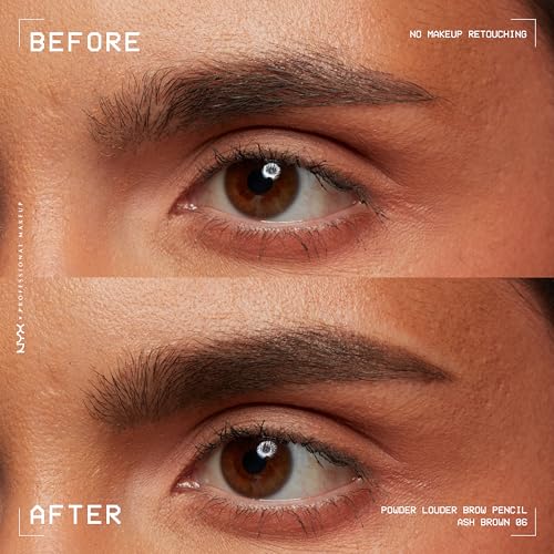 Cruelty-free commitment of Powder Louder Brow Pencil and NYX brand.