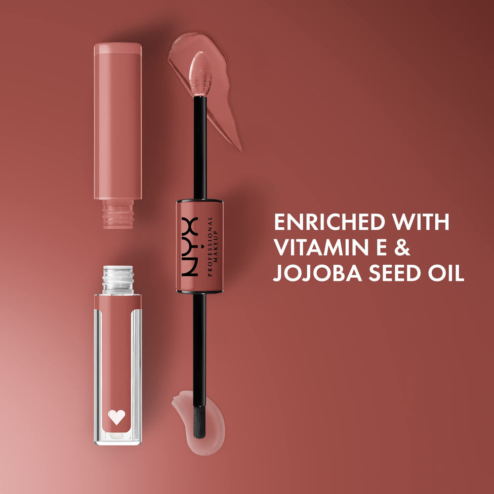 Shine Loud de NYX: capa superior para brillo ultrabrillante y no pegajoso.