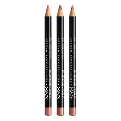 NYX Slim Lip Liner Set, empaque visible, ideal para definir labios con precisión.