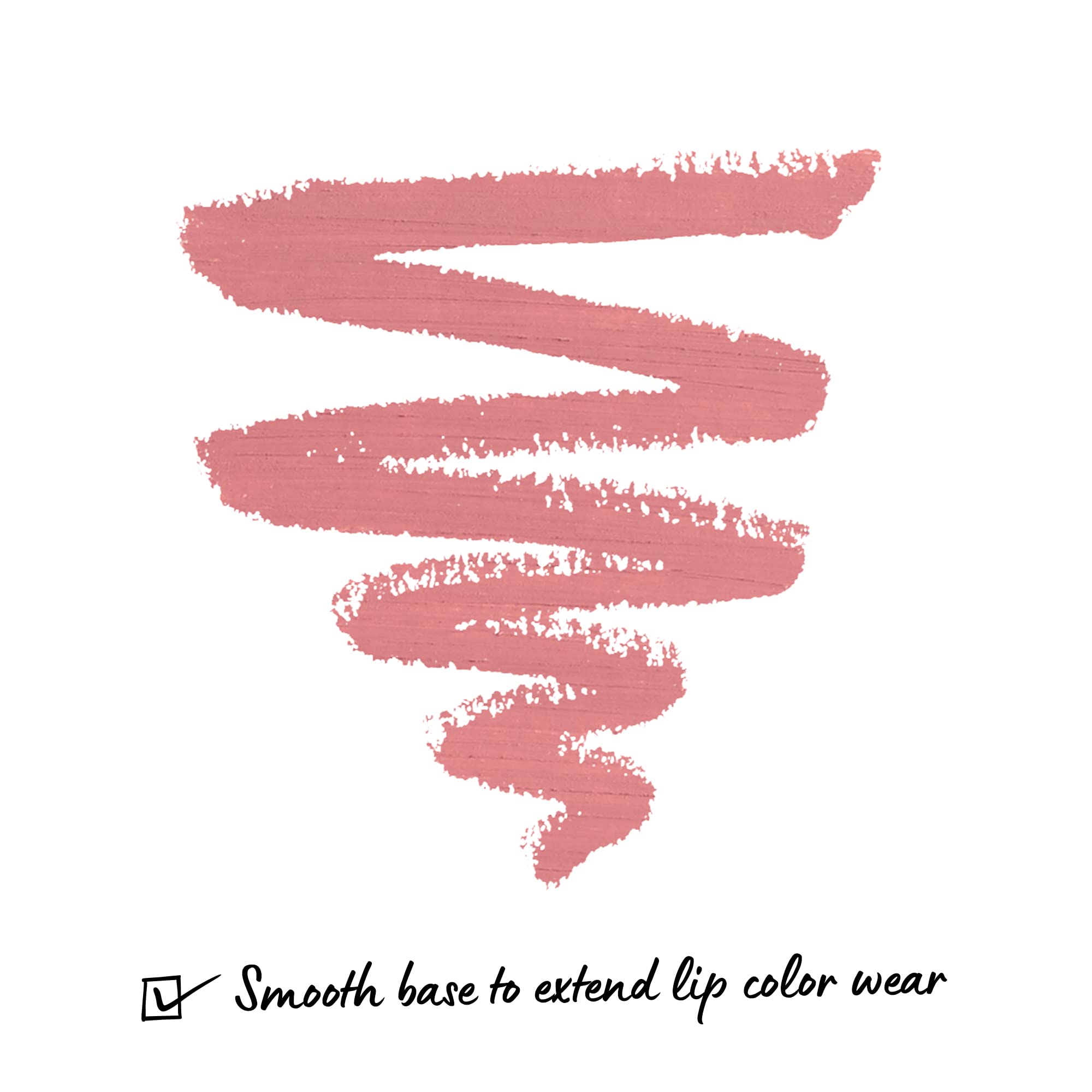 NYX Slim Lip Pencil Rose applied on lips with long-lasting color.