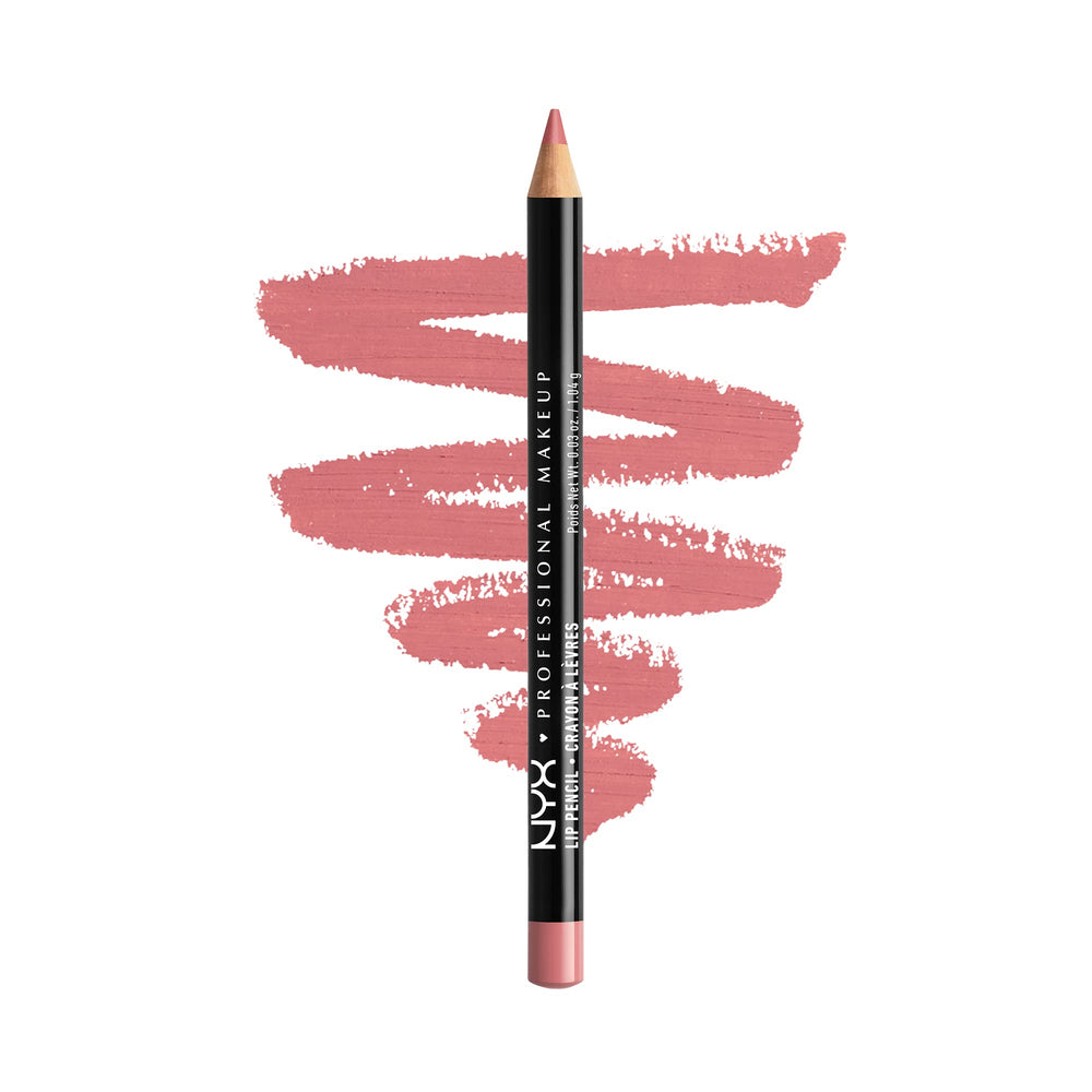 NYX Slim Lip Pencil Rose — precise lip line for defined edges and long wear.