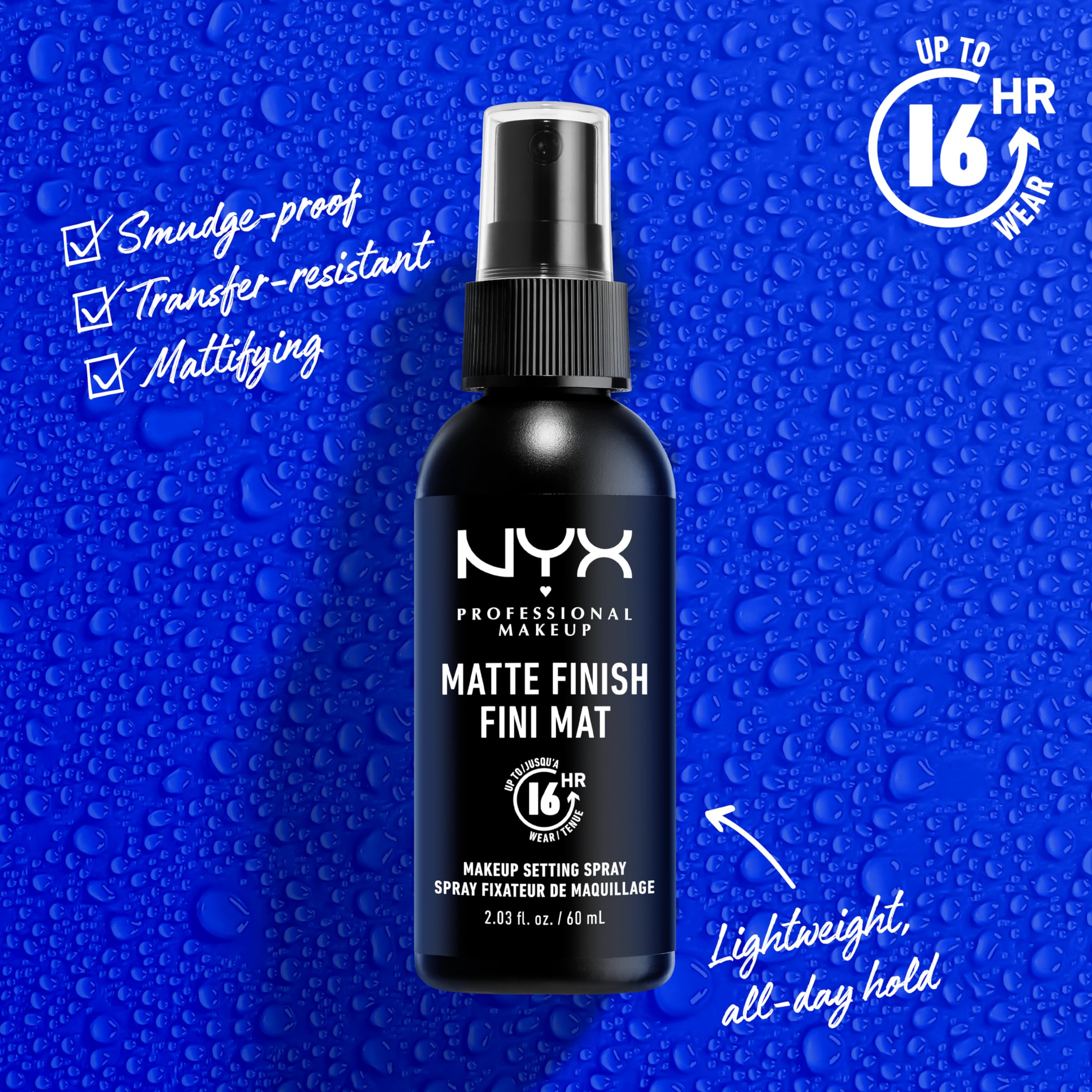 NYX Professional Makeup fijador de larga duración hasta 16 horas