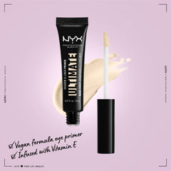 NYX Ultimate Shadow & Liner Primer Light with doe-foot applicator for smooth, precise application