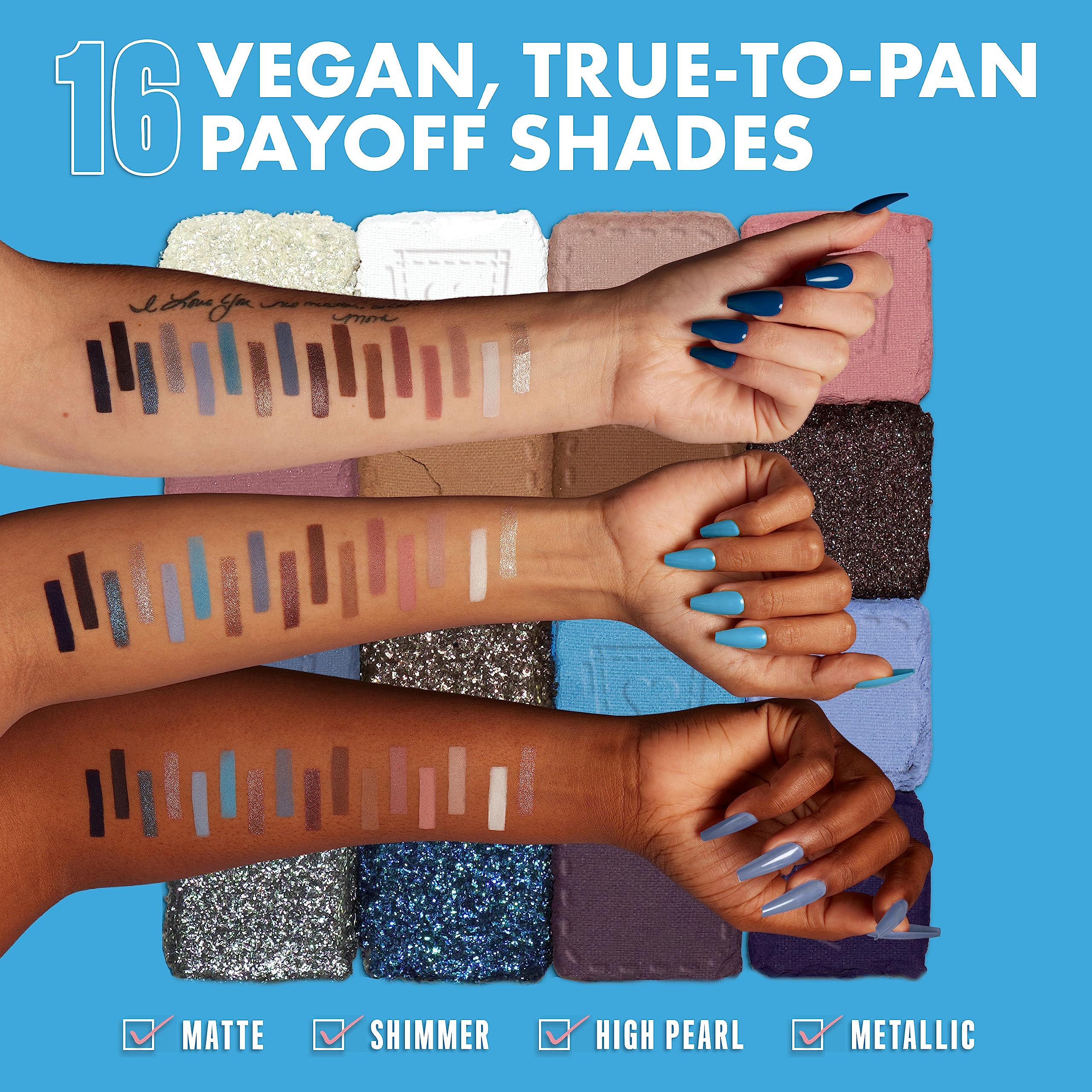 NYX Ultimate Shadow Palette Vintage Jean Baby matte finishes for everyday neutrals
