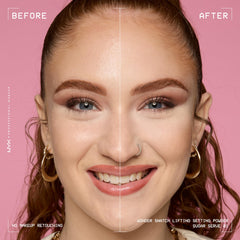 NYX Professional Makeup Wonder Snatch Translúcido aplicado bajo ojos para fijación duradera.
