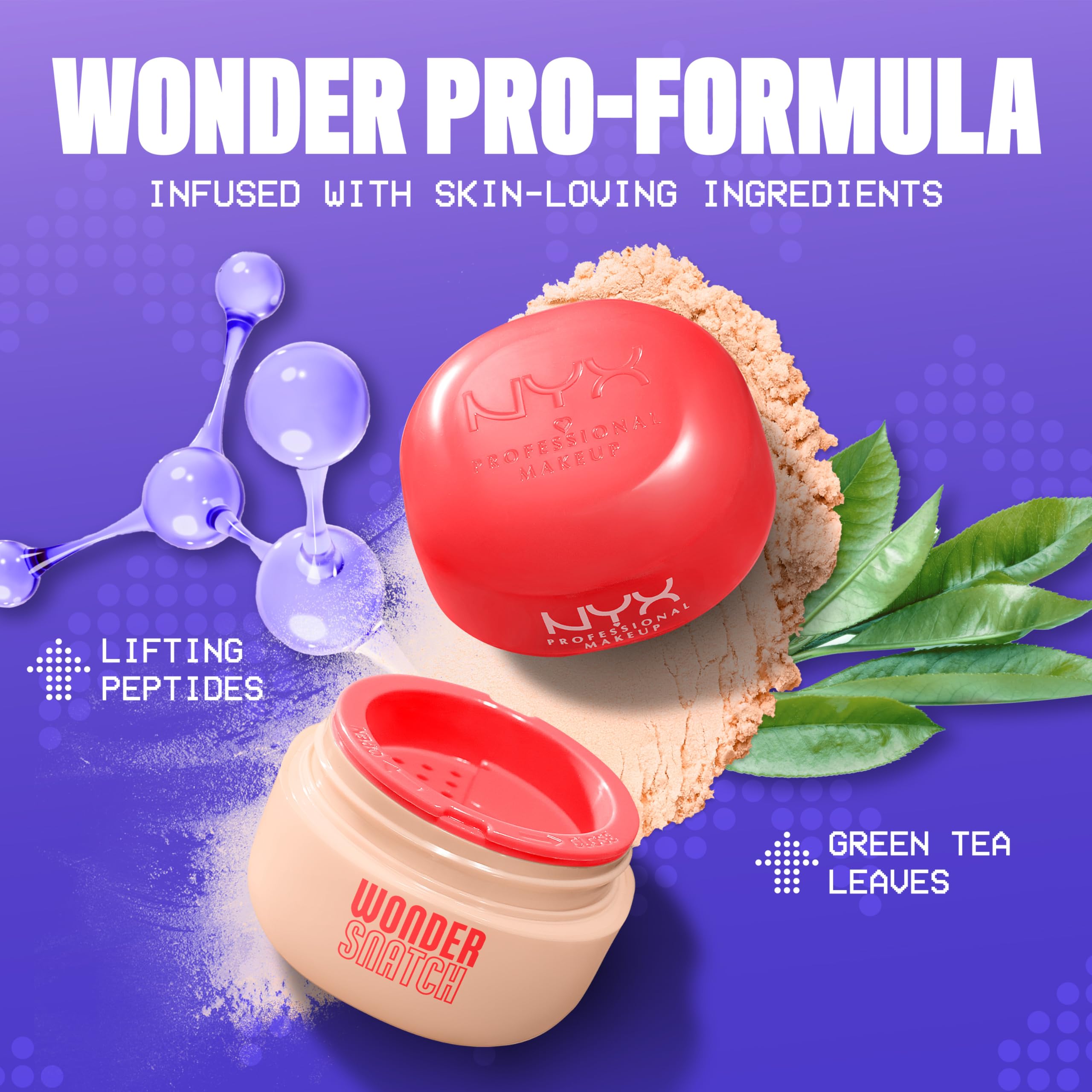NYX Professional Makeup Wonder Snatch Polvo Translúcido con efecto iluminación sutil.