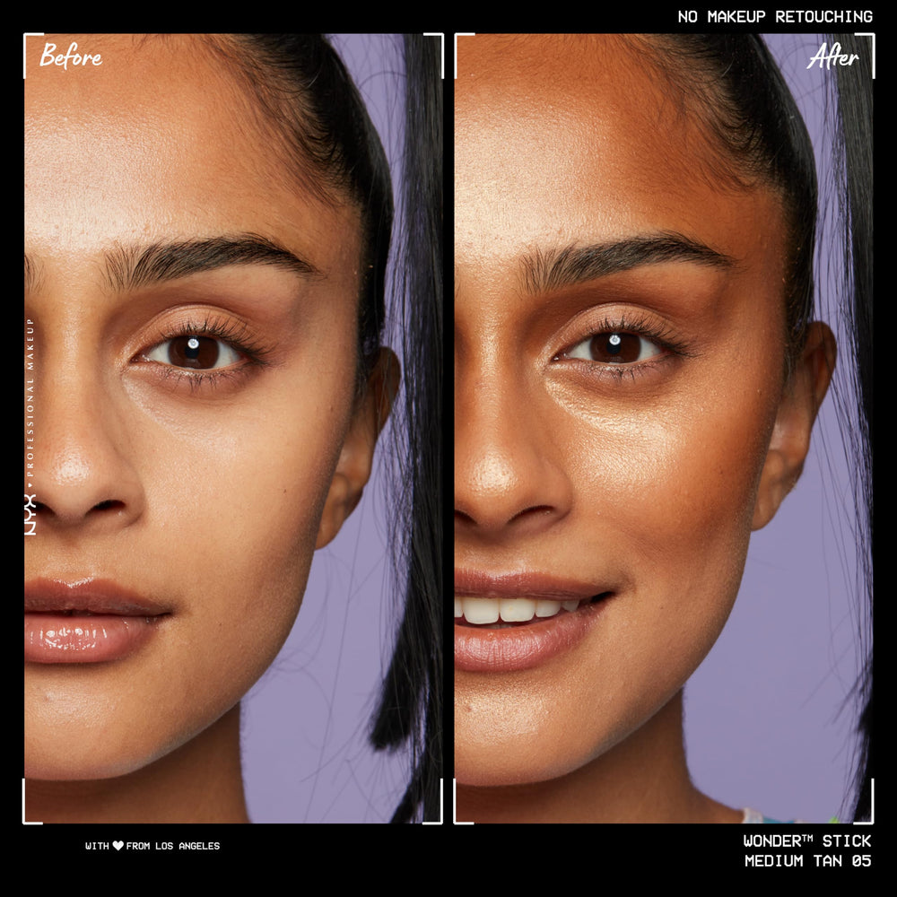 NYX Wonder Stick crema suave facilita la mezcla para un acabado natural