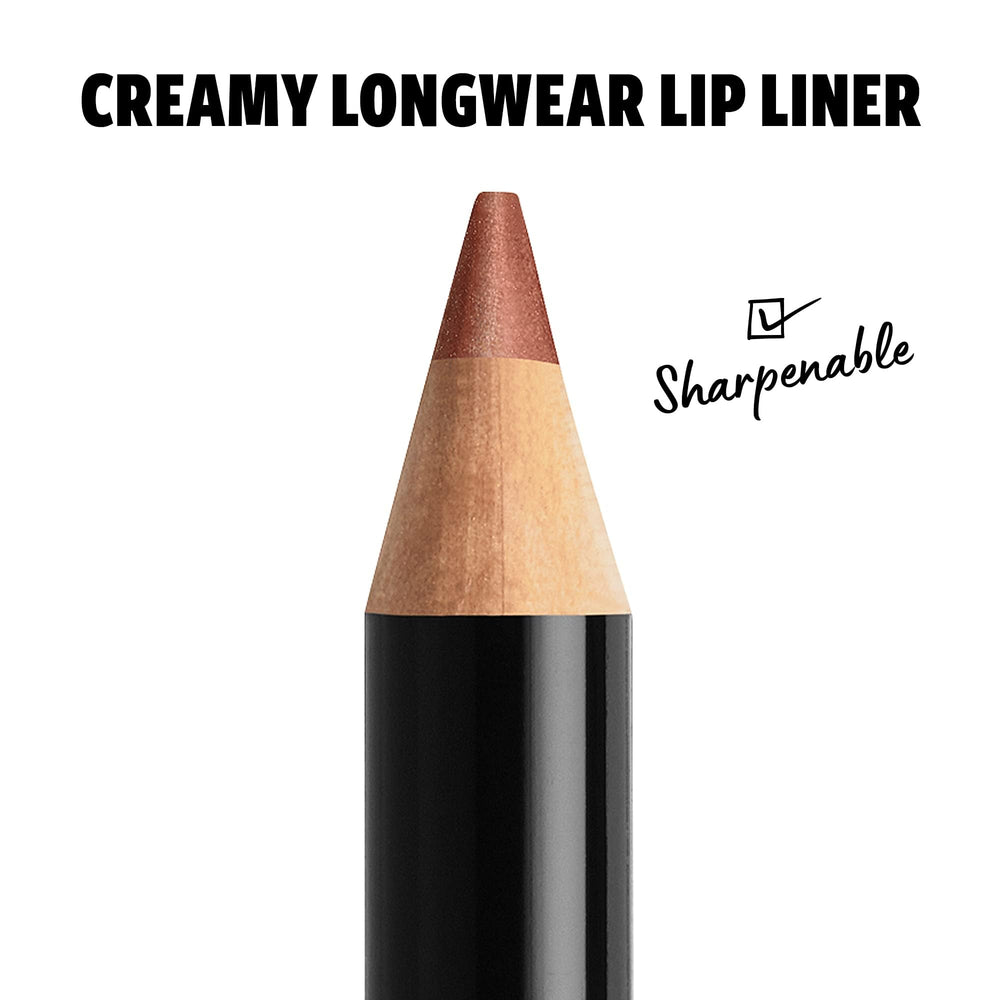 NYX Slim Lip Pencil swatch highlights creamy texture for easy outlining