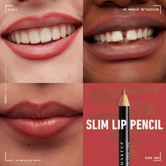 NYX Slim Lip Pencil pout-definition close-up demonstrates smooth glide and control