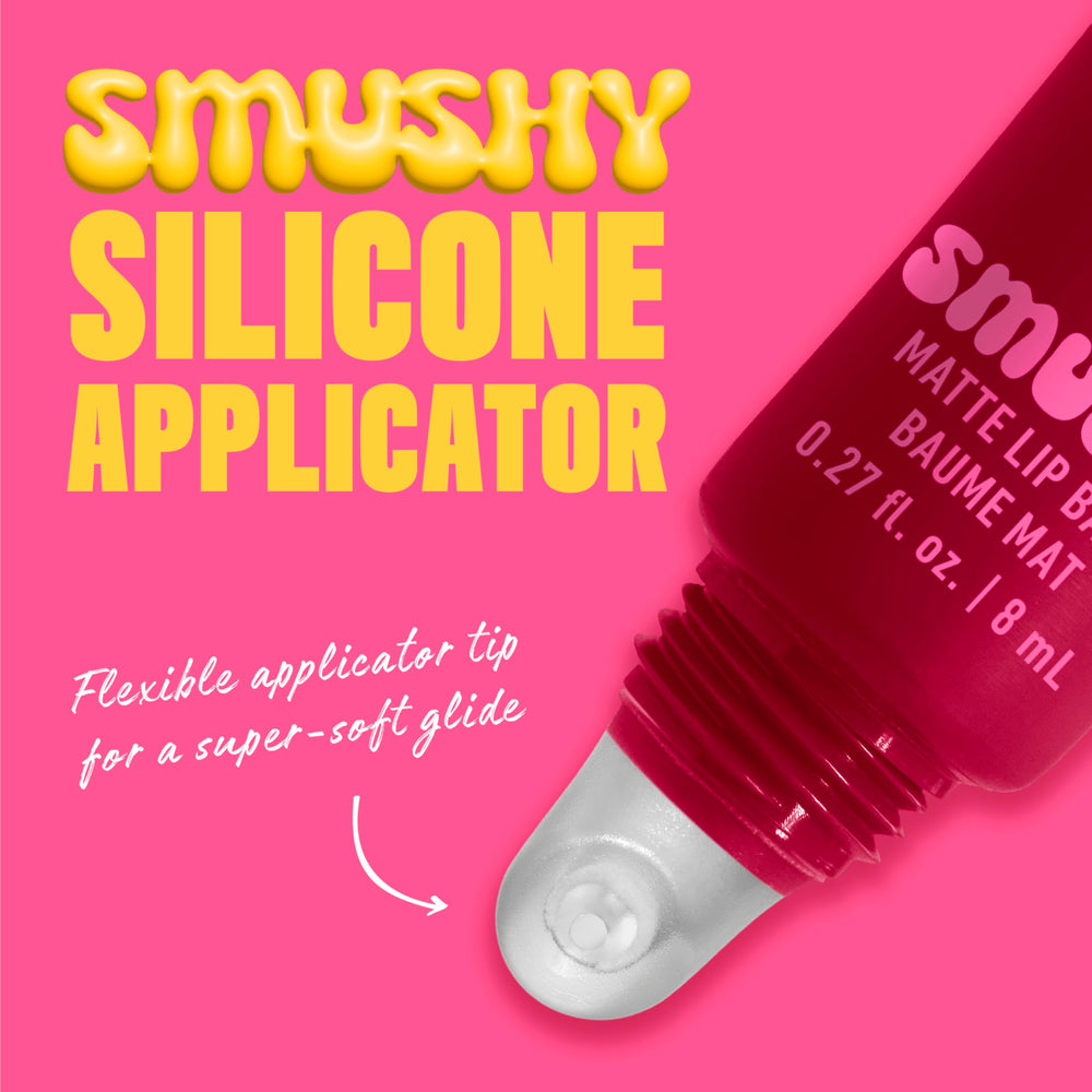 NYX Smushy Matte Lip Balm acabado mate ligero para uso diario.