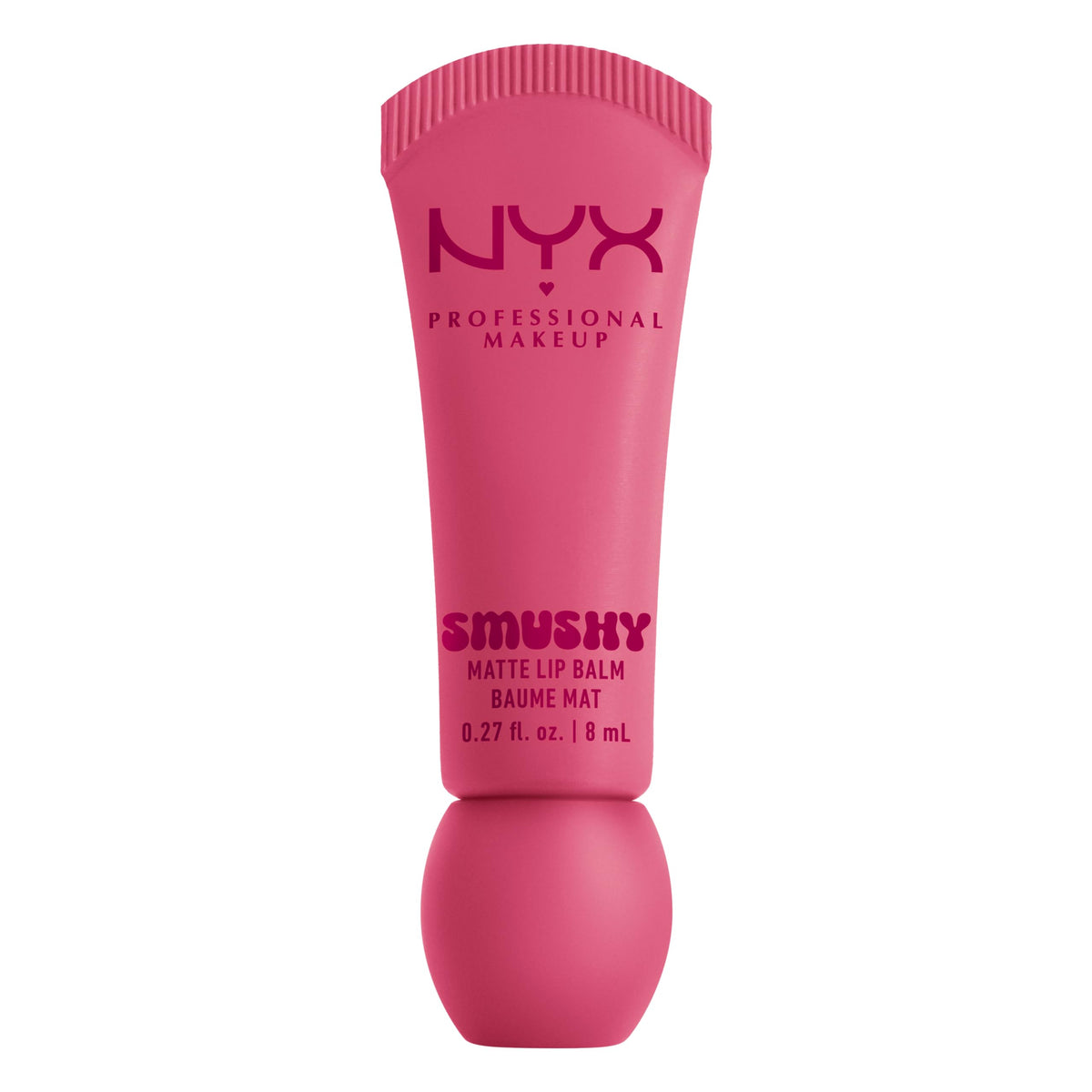NYX Smushy Matte Lip Balm muestra textura suave y color sutil para uso diario.