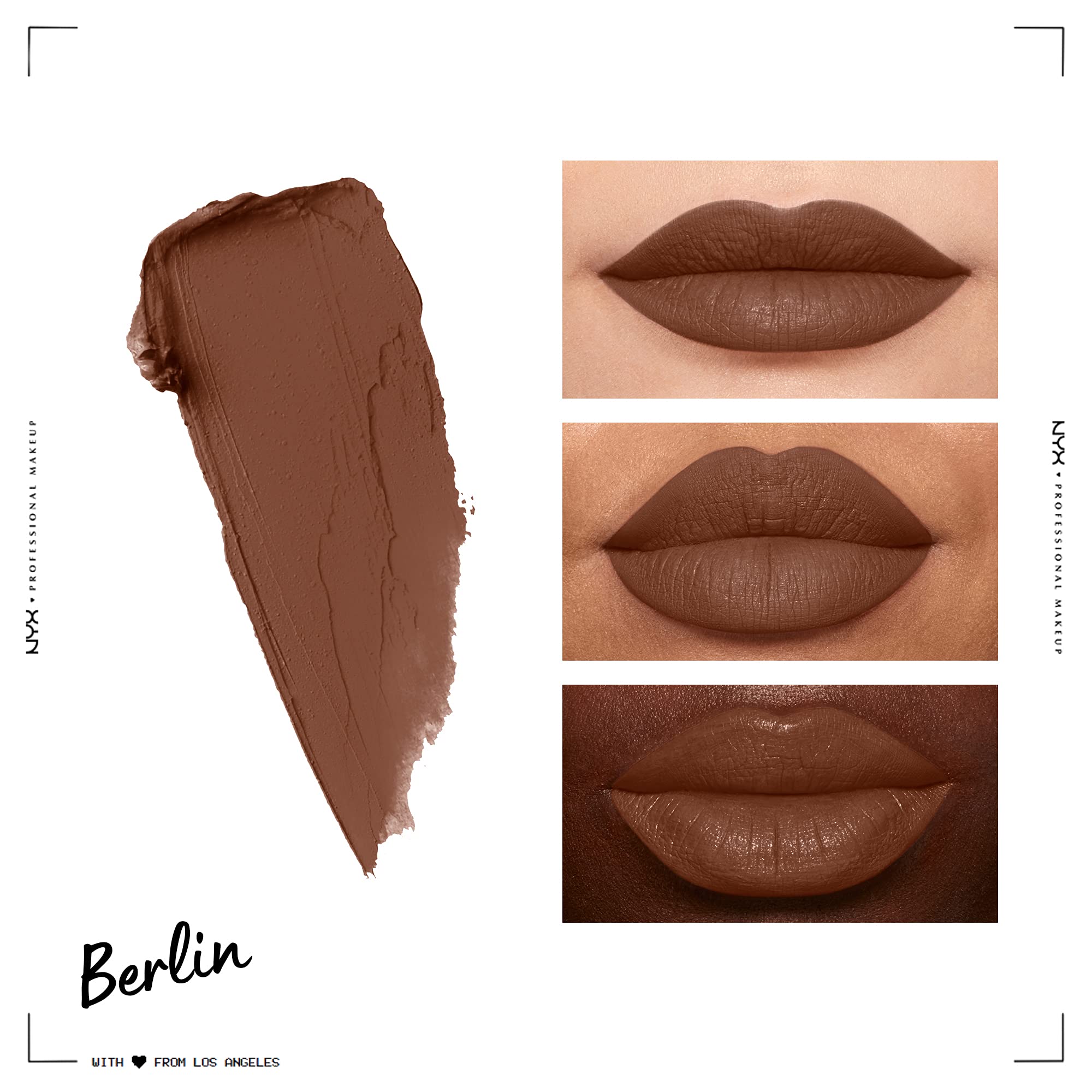 NYX Soft Matte Lip Cream Berlin close-up of velvety matte finish