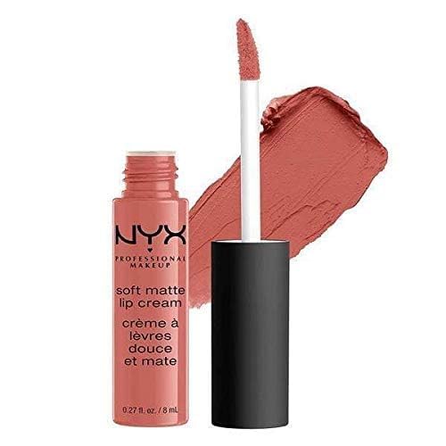 Daily look featuring NYX Soft Matte Lip Cream in natural tones.
