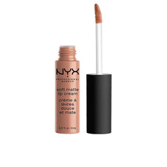 NYX Soft Matte Lip Cream London mid-tone beige for silky, long-lasting color