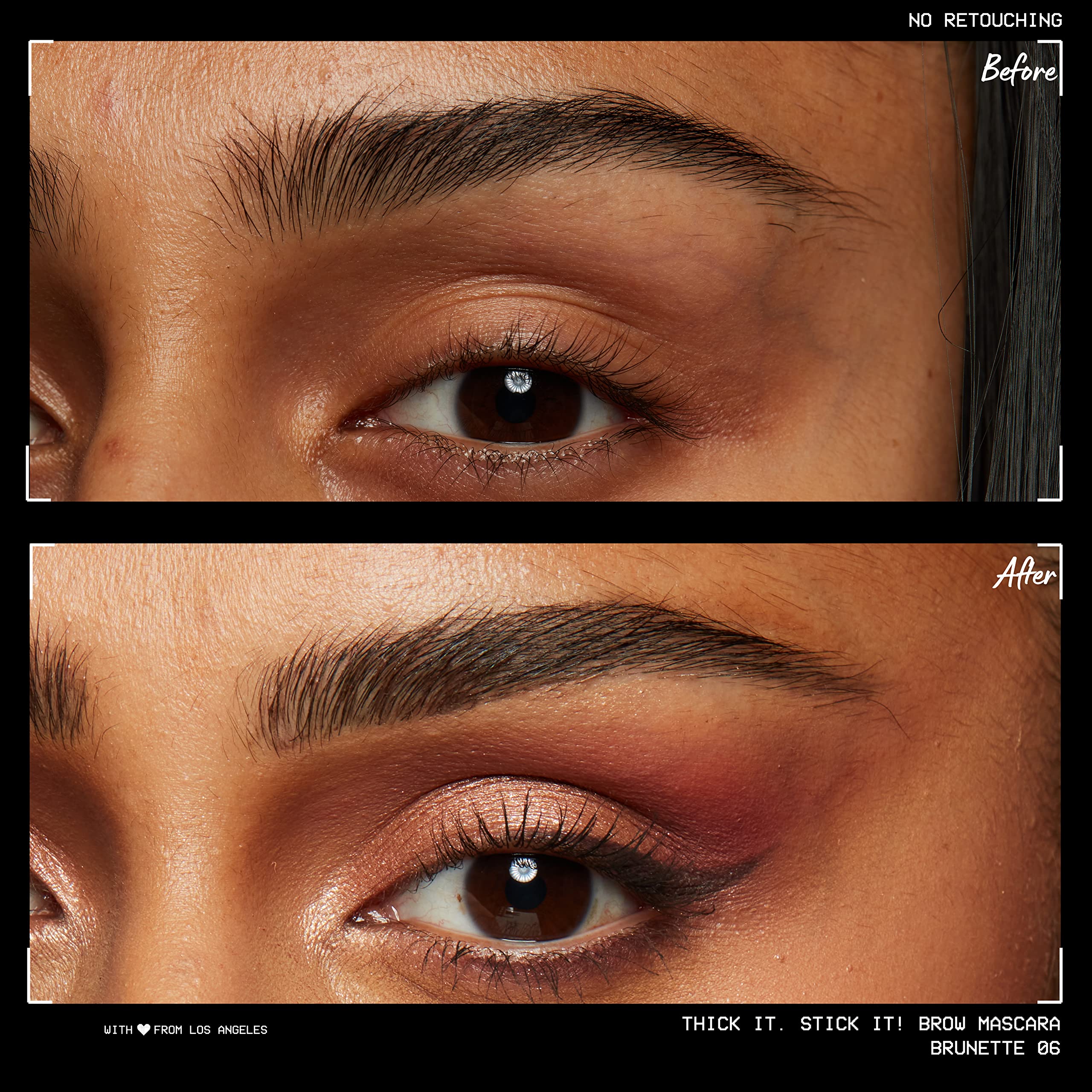 NYX Thick It Stick It gel para cejas Brunette: acabado teñido natural y duradero
