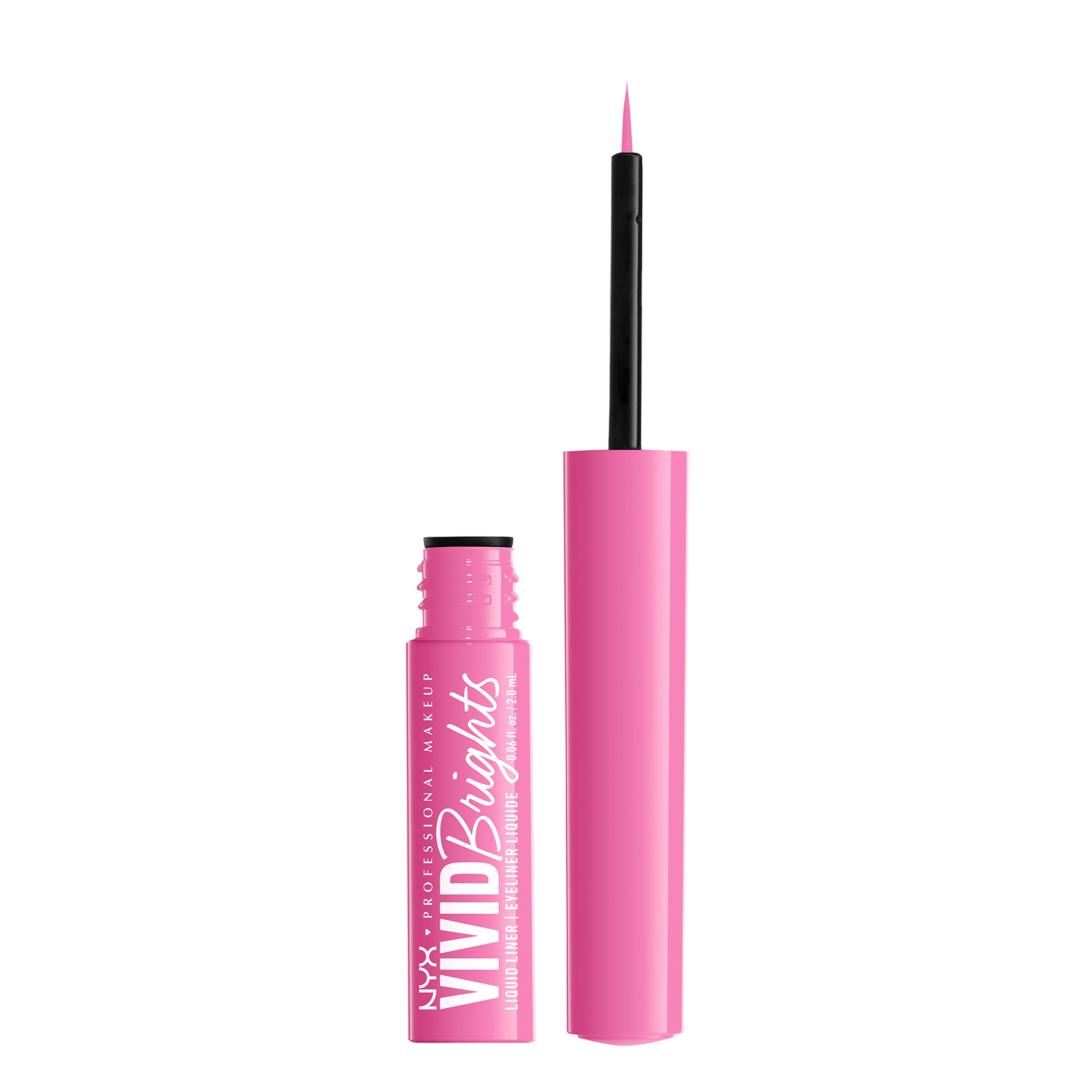 Estilo de dos tonos con NYX Vivid Brights para líneas apiladas.