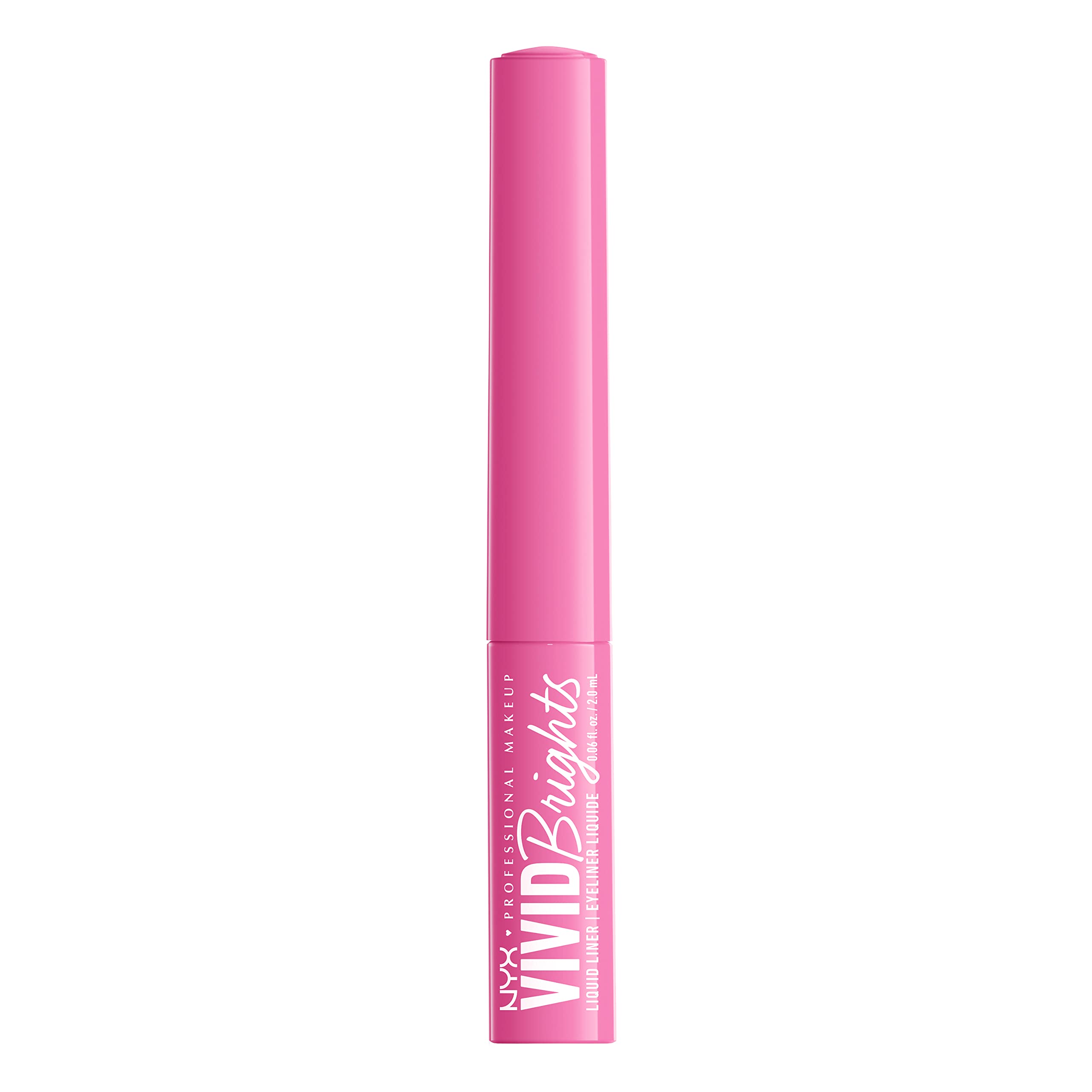 Pigmento intenso de NYX Vivid Brights en un solo trazo.