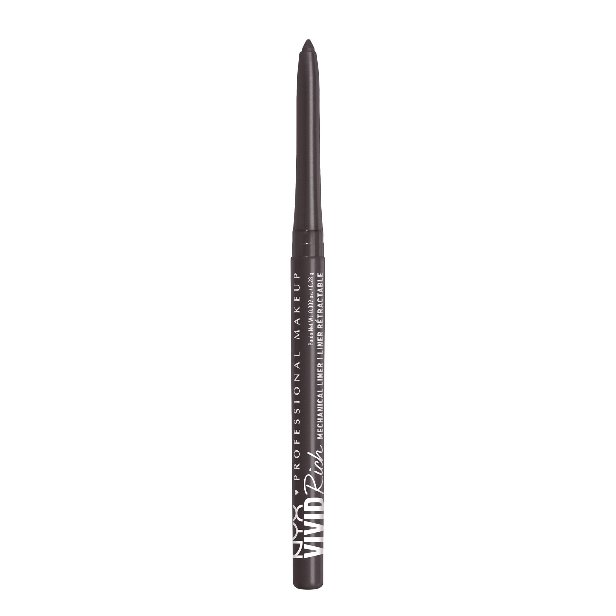 NYX Vivid Rich mechanical eye pencil in Truffle Diamond delivers rich color payoff.