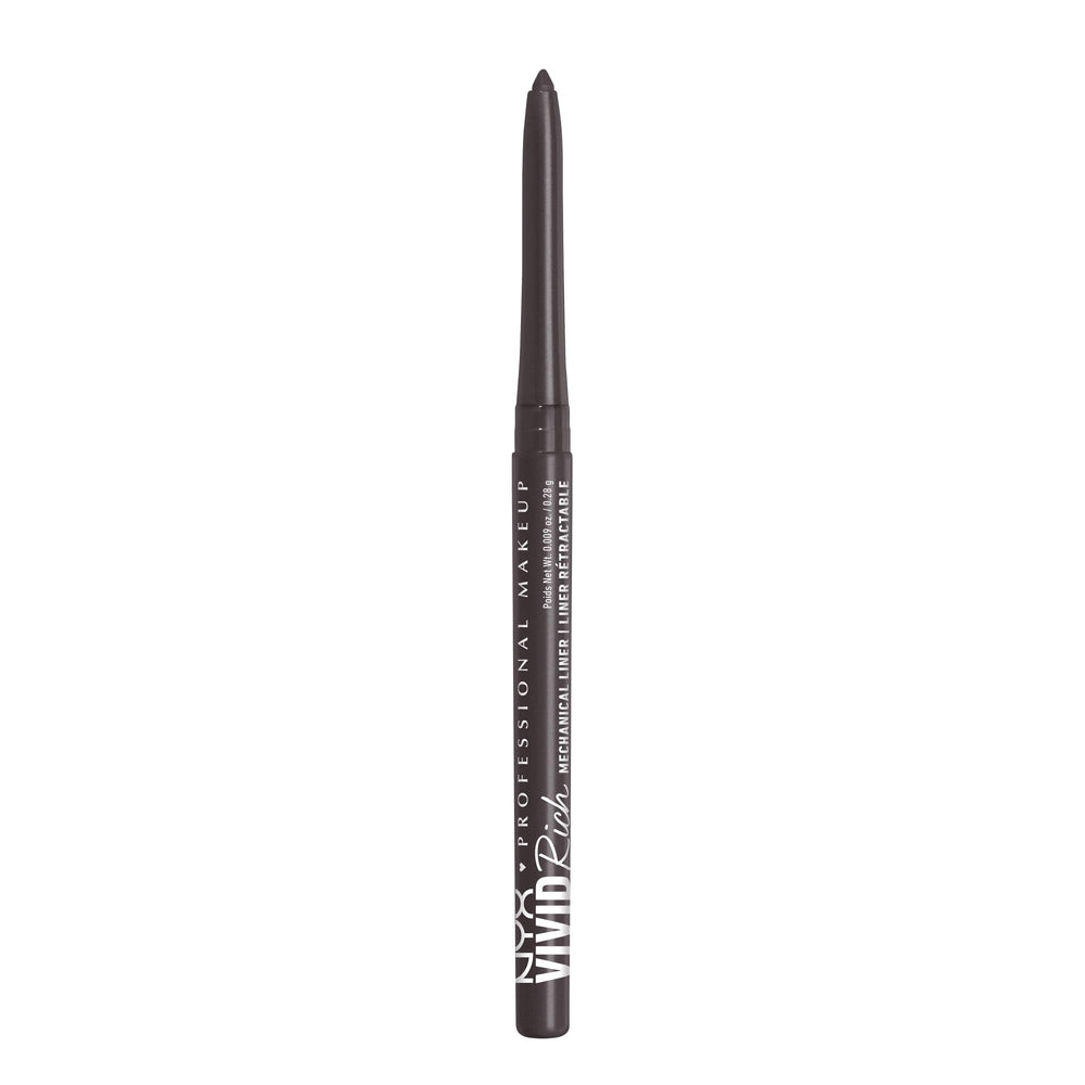 NYX Vivid Rich mechanical eye pencil in Truffle Diamond delivers rich color payoff.