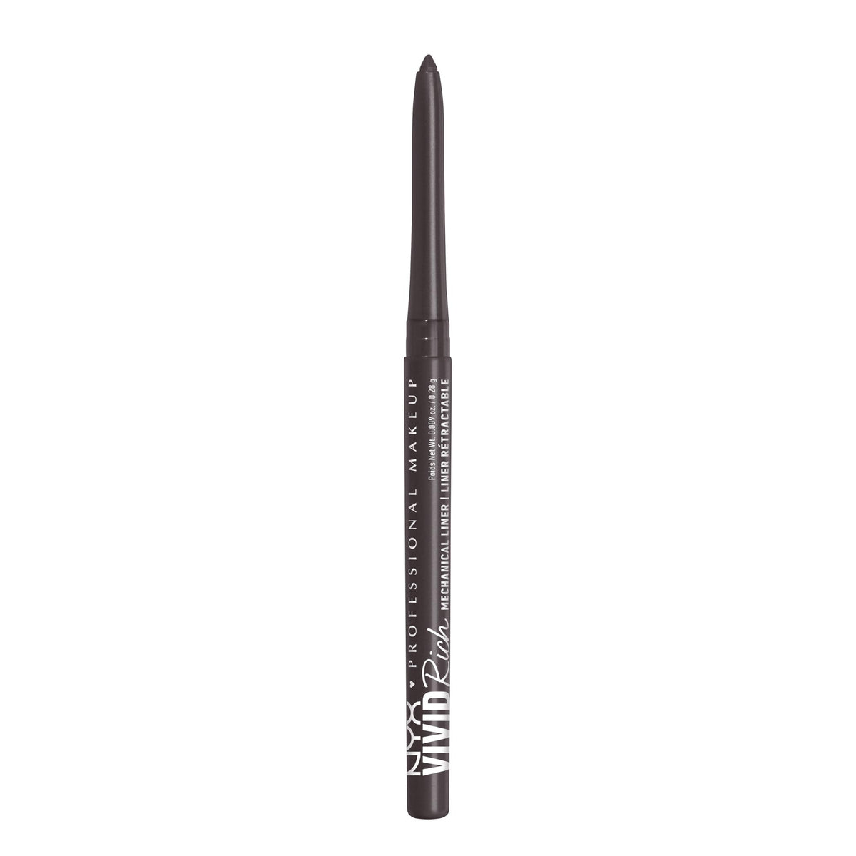 NYX Vivid Rich mechanical eye pencil in Truffle Diamond delivers rich color payoff.