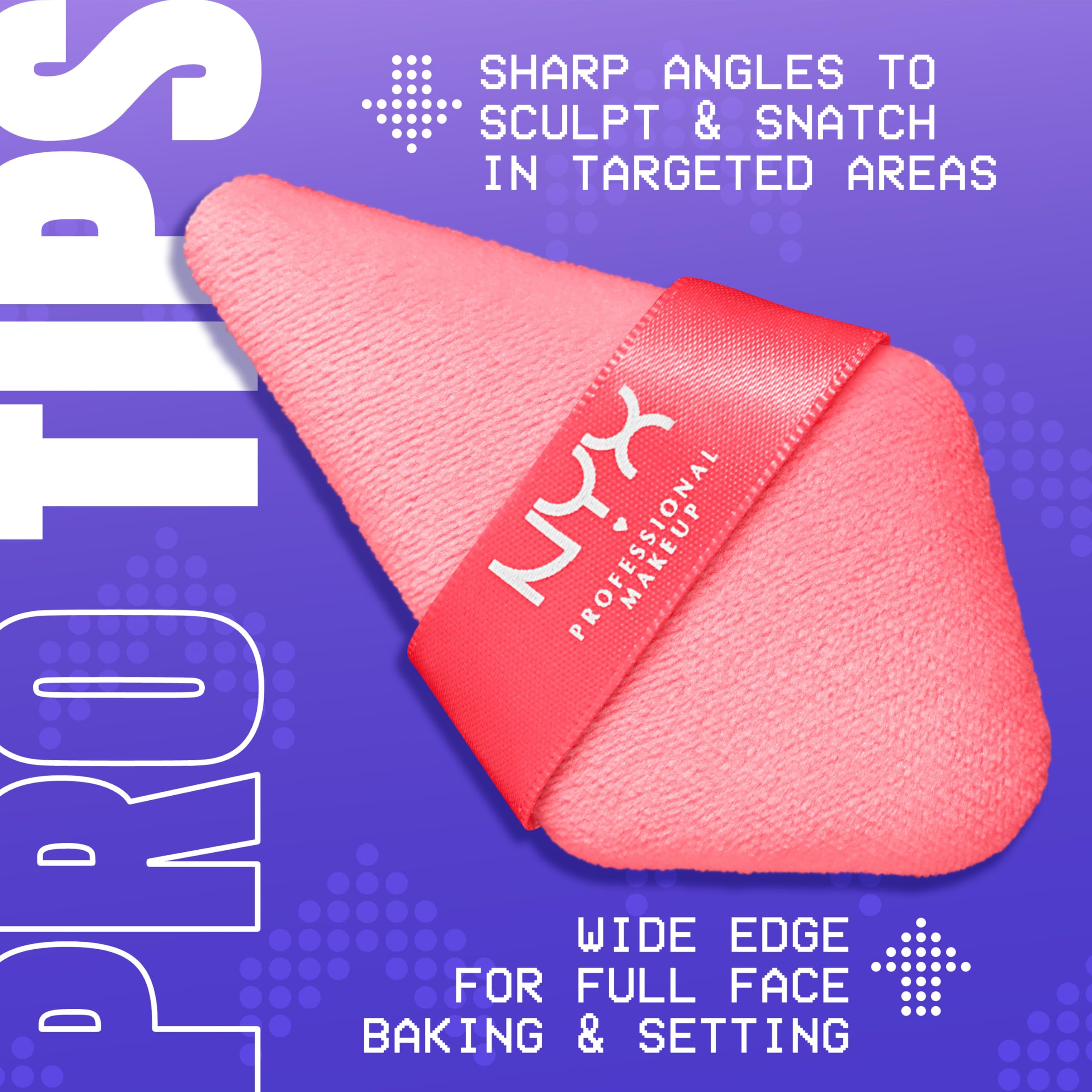 NYX Wonder Setting Puff on skin for a seamless, all-over setting