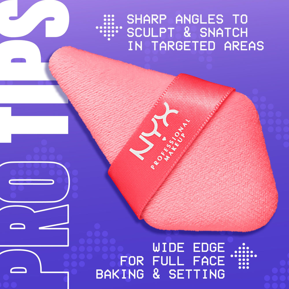 NYX Wonder Setting Puff on skin for a seamless, all-over setting