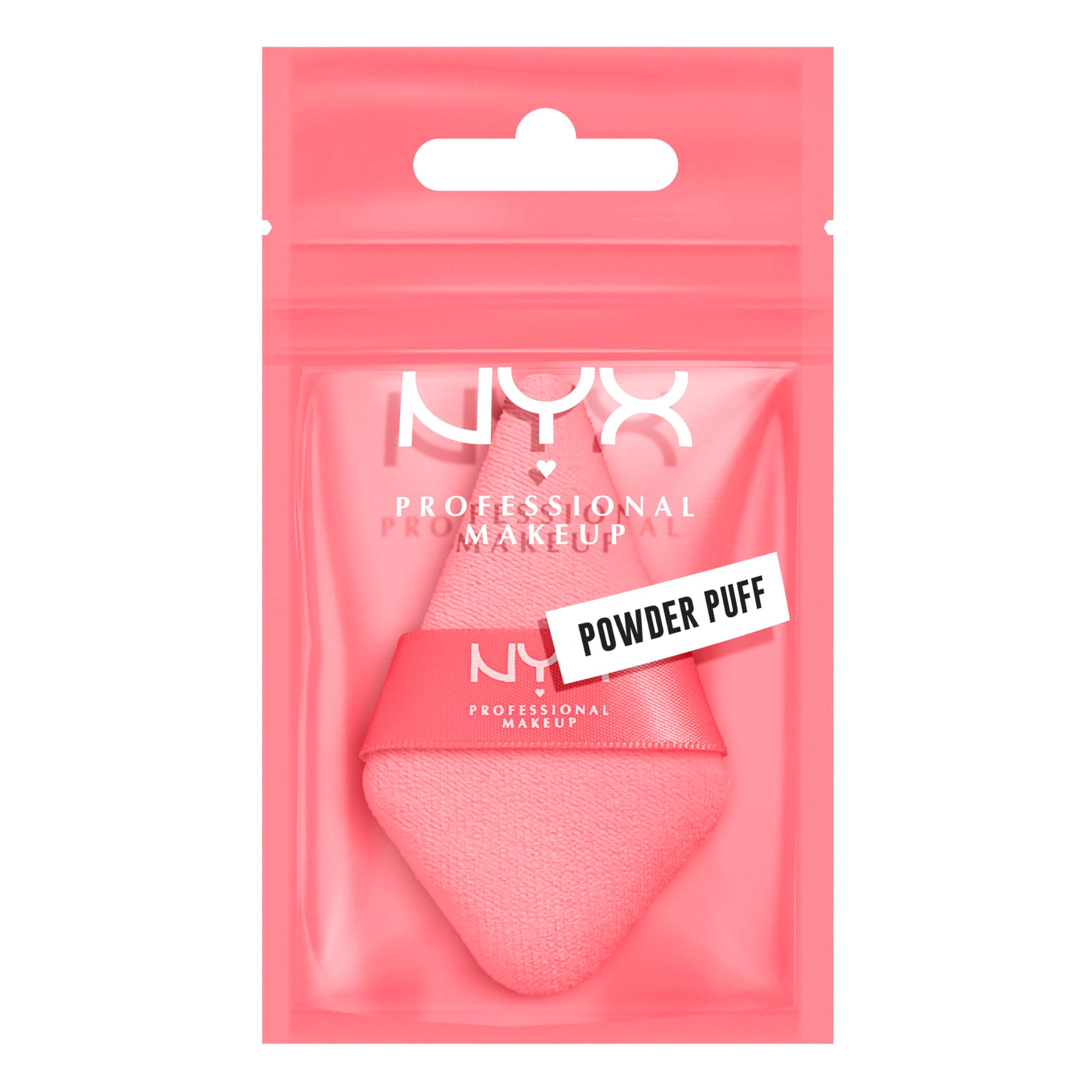 NYX Wonder Setting Puff usage guide demonstrating step-by-step application