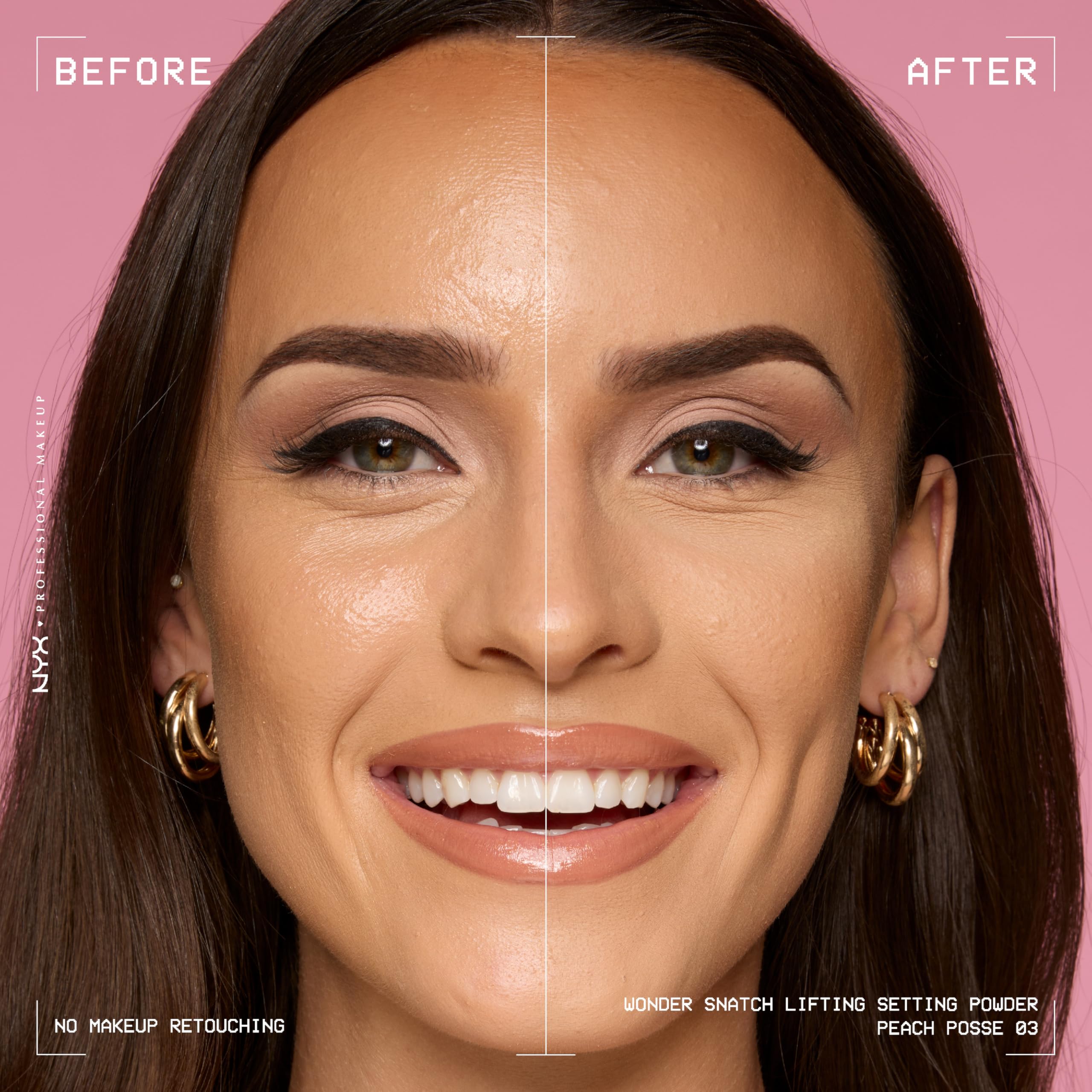 NYX Wonder Snatch polvo iluminador durazno para resplandor natural