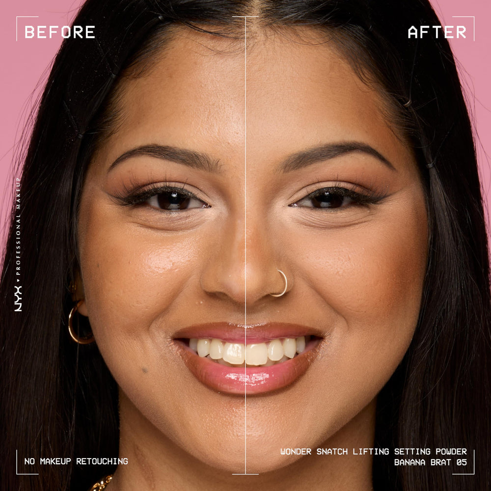 Aplicación suave de NYX Wonder Snatch para un acabado pulido y natural.