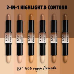 NYX Wonder Stick contorno-cremoso define rasgos con suavidad y precisión.
