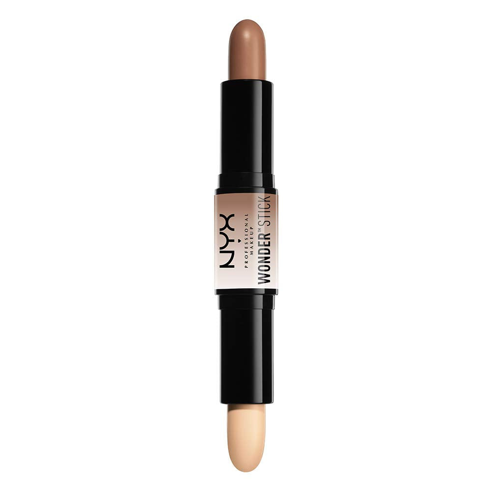NYX Wonder Stick resalte-cremoso para pómulos brillantes y naturales.